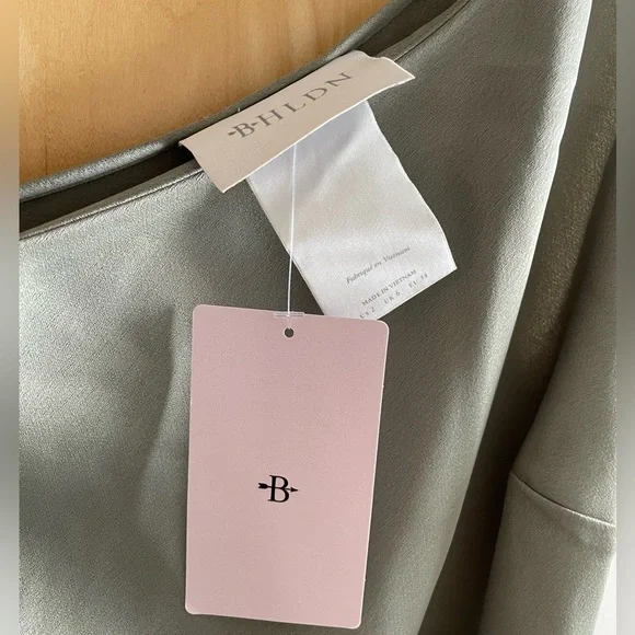 BHLDN Audrie Midi Satin Dress - Picture 4 of 6